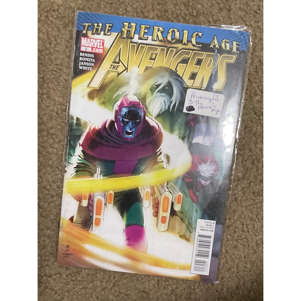 Marvel The Avengers Comic Unisex OS Multi Good Heroic Age Issue 3 Kang 2010
